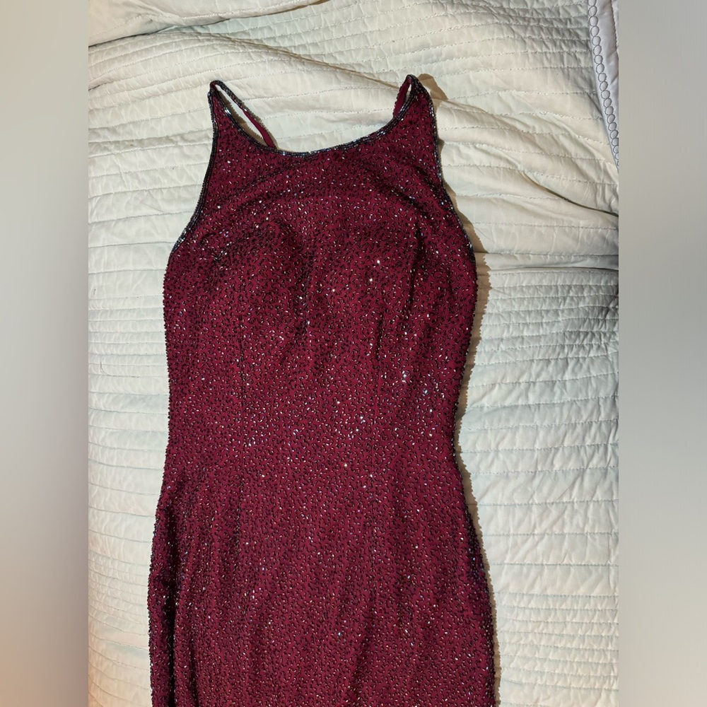 Sean red sequen dress